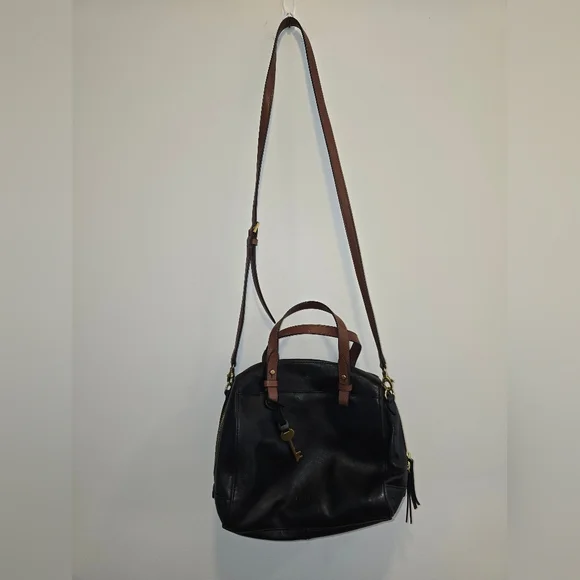 Fossil Rachel Black Small Satchel Preloved In Amazing Condition - Picture 4 of 15
